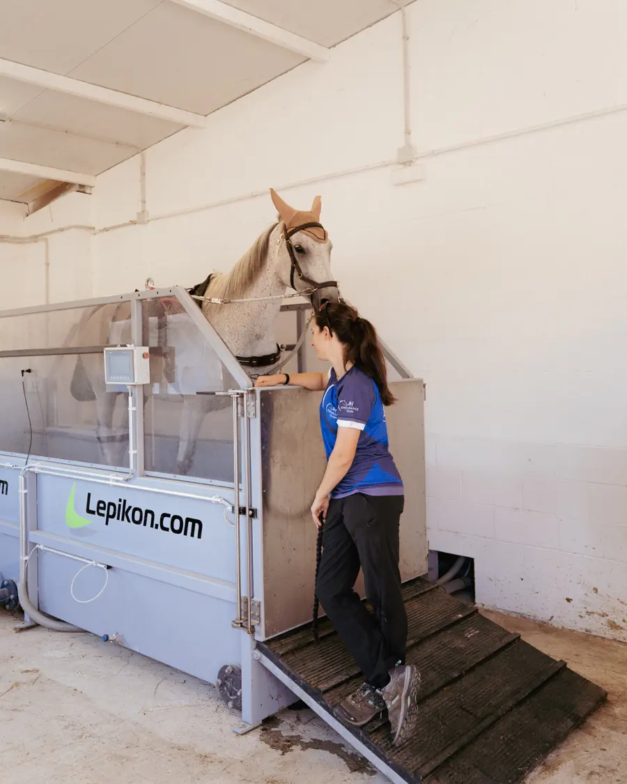 The Lepikon water treadmill at the AH Endurance Team facilities in Girona